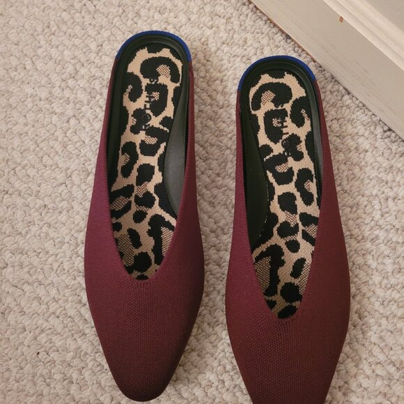 NWOT Rothy’s Black Cherry Almond Demi Slip On Mule, Size 11 - Picture 2 of 7